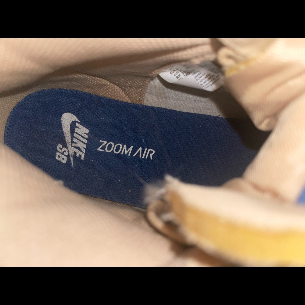 Nike Sb Stiched Brown Ish and blue Skate board shoes
